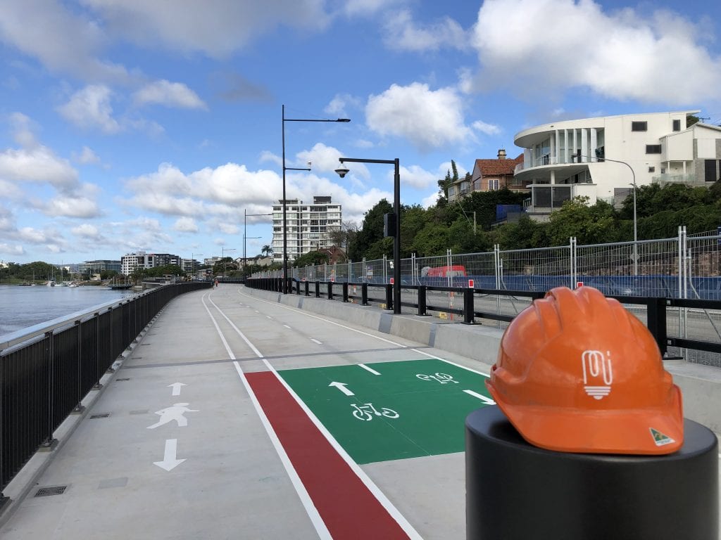 Lighting installed on Kingsford Smith Drive Riverwalk Mi Electric